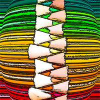 Buy canvas prints of Crayons through the lens by iphone Heaven