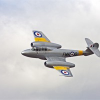 Buy canvas prints of Gloster Meteor T7 by Paul Scoullar