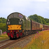 Buy canvas prints of Diesel Locomotive East Lancashire Railway by Paul Scoullar