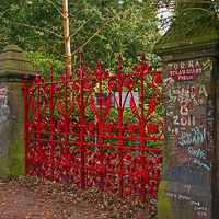 Buy canvas prints of Strawberry Field Entrance by Paul Scoullar