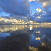 Buy canvas prints of Devon: Saunton Sands Reflections by Rob Parsons