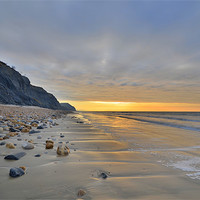 Buy canvas prints of Dorset: Charmouth Beach by Rob Parsons