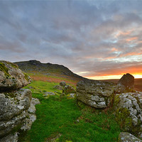 Buy canvas prints of Dartmoor: Sunrise at Sheepstor by Rob Parsons