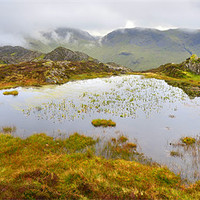 Buy canvas prints of The Lake District: Tarns on Haystacks by Rob Parsons