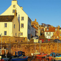 Buy canvas prints of Crail Harbour by carolyn stewart