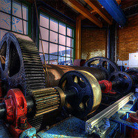 Buy canvas prints of Transporter Winch Room by Mark Elsworth