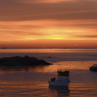 Buy canvas prints of Rocquaine Bay at Dusk by Rob Smith