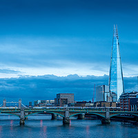 Buy canvas prints of The Shard overlooking the River Thames in London,  by Rob Smith
