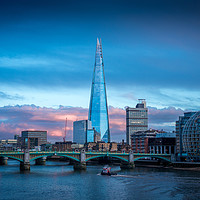 Buy canvas prints of The Shard overlooking the River Thames in London by Rob Smith