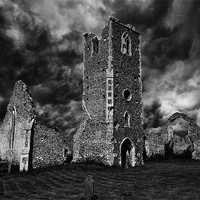 Buy canvas prints of Storm over Ruins by Brooks Photography