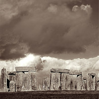 Buy canvas prints of Stonehenge Storm by Mary Lane
