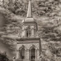 Buy canvas prints of Granby Steeple by Mary Lane