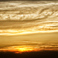 Buy canvas prints of Whispy Sunset by Mary Lane