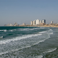 Buy canvas prints of Tel Aviv Beach by Mary Lane