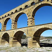 Buy canvas prints of Pont du Gard by Mary Lane