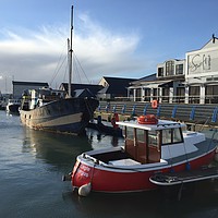 Buy canvas prints of Carrickfergus marina  by Kim McDonell