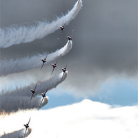 Buy canvas prints of Red Arrows by Fay Vincent