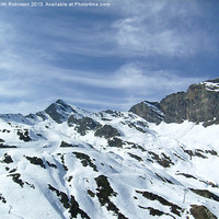 Buy canvas prints of Snowy Mountains at Cauterets by Keith Robinson