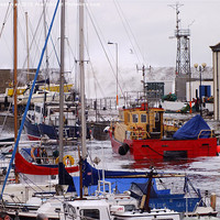 Buy canvas prints of Harbour Storm by Aileen Hay