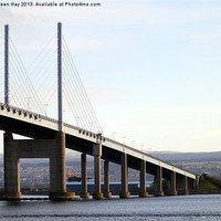 Buy canvas prints of Kessock Bridge, Scotland. by Aileen Hay