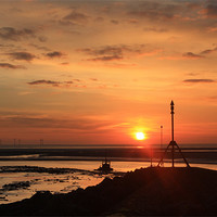 Buy canvas prints of Crosby Sunset by Phillip Orr