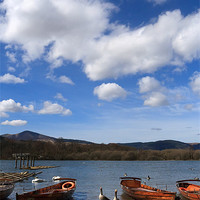 Buy canvas prints of Derwent Water Geese on Lake by Phillip Orr