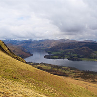 Buy canvas prints of Ullswater From The Mountains by Phillip Orr