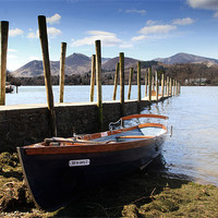 Buy canvas prints of Derwent Water Boat Keswick by Phillip Orr