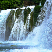 Buy canvas prints of  Waterfalls in Krka National Park by Joanna Kulawiak