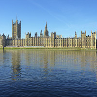Buy canvas prints of Houses of Parliament from the Thames by Mark Jefferson