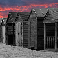 Buy canvas prints of Beach Huts by christopher darmanin