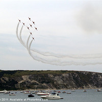 Buy canvas prints of The Red Arrows by Mike Streeter