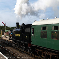 Buy canvas prints of Steam at Harmans Cross by Mike Streeter