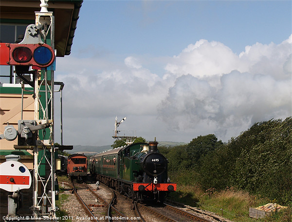 Approaching the Signal Box Picture Board by Mike Streeter