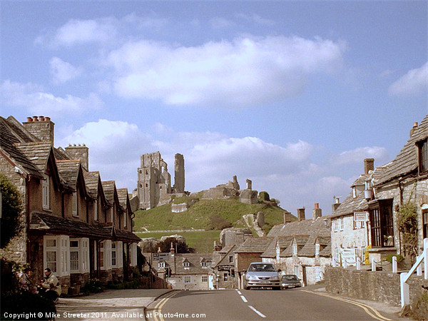 Corfe Castle Picture Board by Mike Streeter