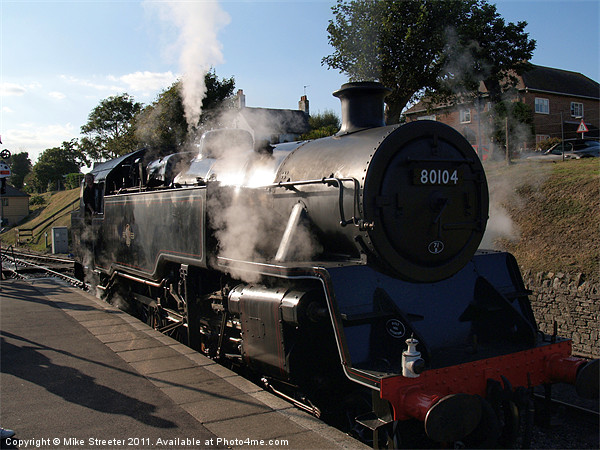 Steam at Swanage Picture Board by Mike Streeter