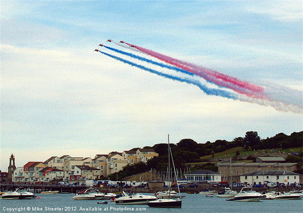 Arrows over Swanage Picture Board by Mike Streeter