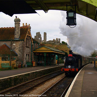 Buy canvas prints of Non-stop through Corfe. by Mike Streeter
