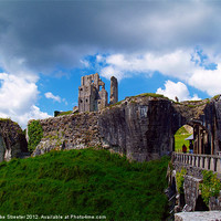 Buy canvas prints of Corfe Castle by Mike Streeter