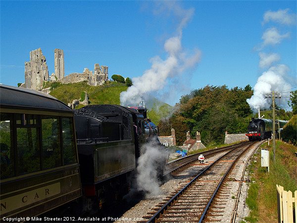 Passing at Corfe Picture Board by Mike Streeter