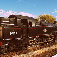 Buy canvas prints of BR Standard Class 4 by Mike Streeter