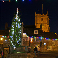 Buy canvas prints of Christmas at Corfe by Mike Streeter