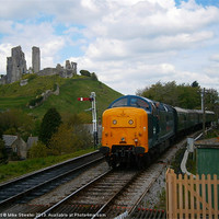 Buy canvas prints of Deltic at Corfe by Mike Streeter