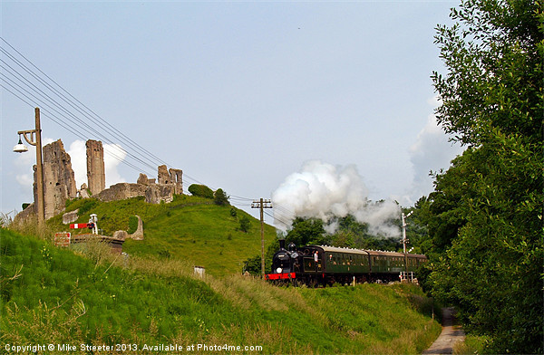 M7 Approaching Corfe Picture Board by Mike Streeter