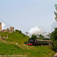 Buy canvas prints of M7 Approaching Corfe by Mike Streeter