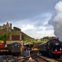Buy canvas prints of  Leaving Corfe by Mike Streeter