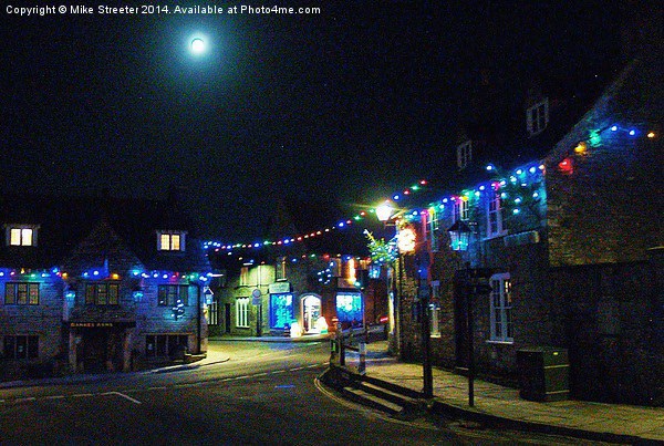  Moon Over Corfe Picture Board by Mike Streeter
