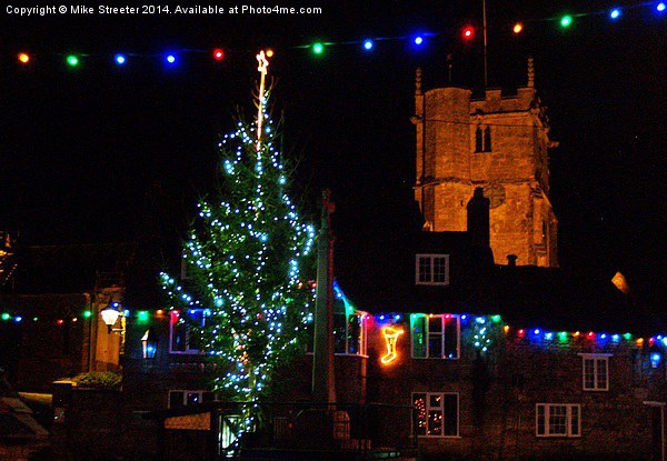  Christmas at Corfe Picture Board by Mike Streeter