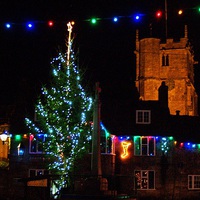 Buy canvas prints of  Christmas at Corfe by Mike Streeter