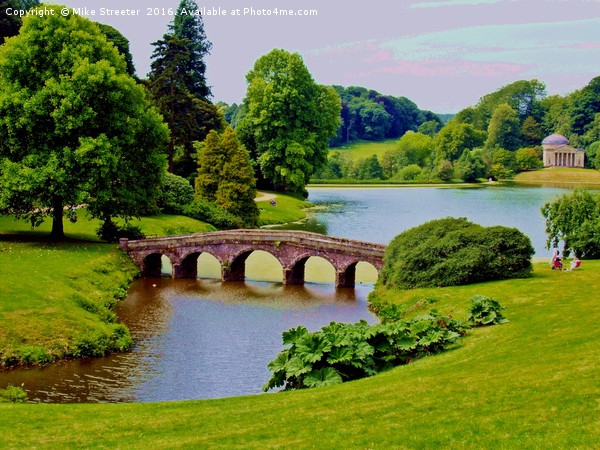 Stourhead Gardens Picture Board by Mike Streeter